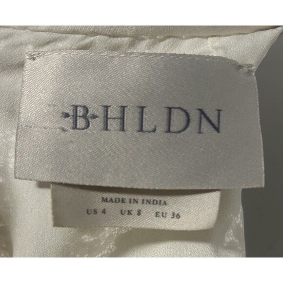 BHLDN Anthropologie Goldie Long Sleeve Sequence Short Mini Wedding Party Dress 4 - Picture 8 of 16